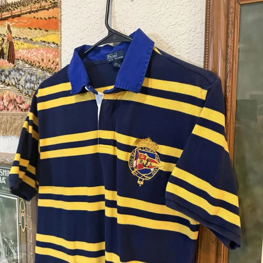 Vintage Polo Ralph Lauren Rugby Designer Shirt Size‎ Boys XL Men’s Small